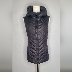 VILA Black Padded Waistciat Gilet Quilted Puffer Vest Body Warmer Size Small